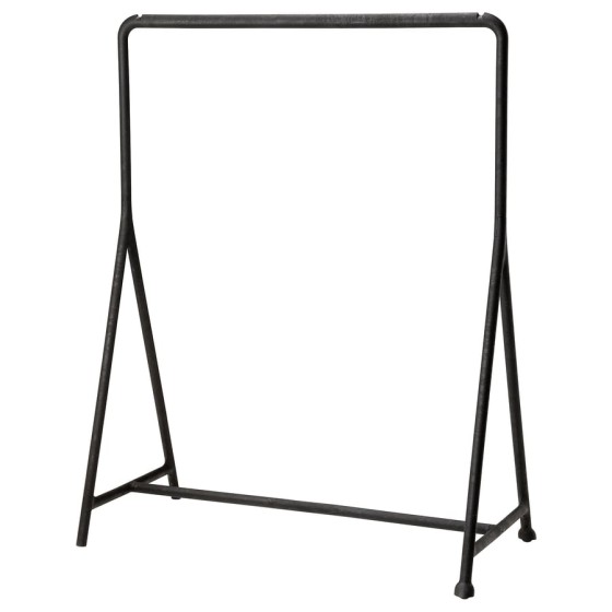 Clothes rack, indoor/outdoor, black, 46 1/8x23 1/4 "