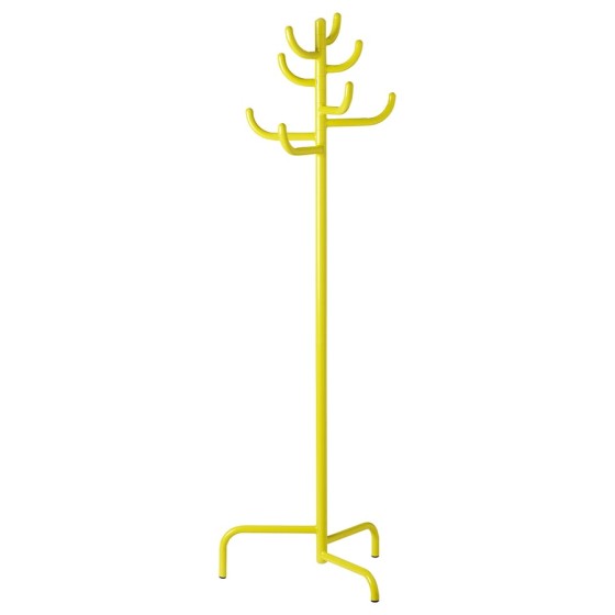 Hat and coat stand, yellow, 68 7/8 "