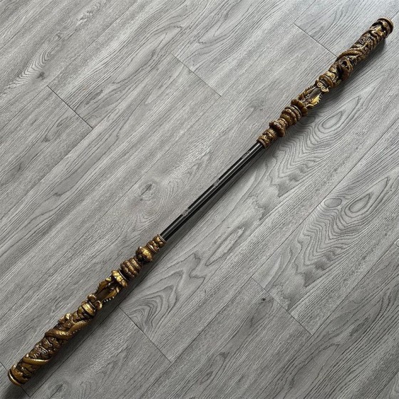 Ruyi Jingu Bang Black Myth Monkey King Staff Cosplay Ruyi Retractable Aluminum Alloy Golden